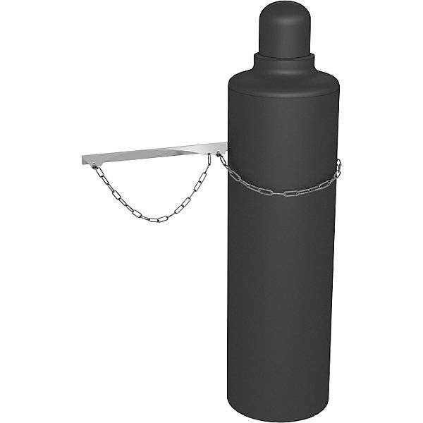 Gasflaschen-Wandhalterung für 2 Flaschen Ø max. 320 mm. TAKKT Industrial & Packaging GmbH 59094049-1