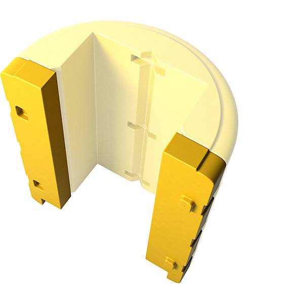 Erweiterungsstück für Säulenschutz Höhe 1100 mm gelb für Größe 400 - 600 mm. Boplan Deutschland GmbH | IHP Nord-1