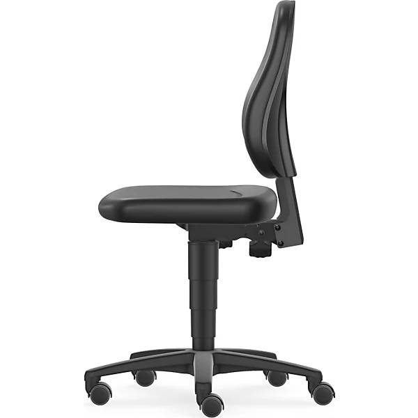 Arbeitsdrehstuhl Unitec mit Gasfeder-Höhenverstellung Kunstlederbezug schwarz mit Rollen. Bimos-Sitztechnik |-3