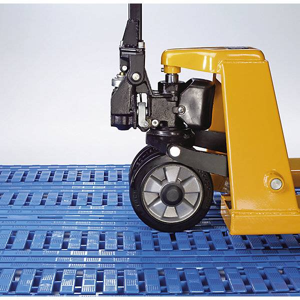 Kunststoff-Bodenrost Polyethylen LxB 1200 x 600 mm VE 5 Stück blau. Coba Europe GmbH 60142149-1