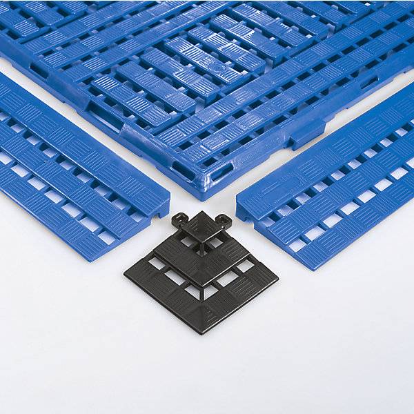 Kunststoff-Bodenrost Polyethylen LxB 1200 x 600 mm VE 5 Stück blau. Coba Europe GmbH 60142149-2