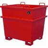 Universalcontainer Volumen 1 m³ feuerrot. eurokraft pro 61087649