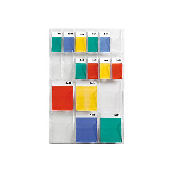 Wanddisplay Fächeranzahl x Format 6 x DIN A4 12 x 1/3 DIN A4 HxBxT 1143 x 762 x 51 mm. Maped Deutschland GmbH-0