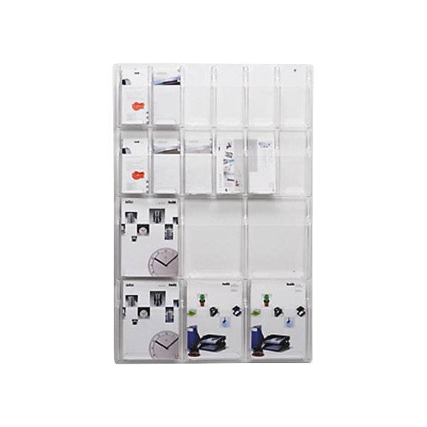 Wanddisplay Fächeranzahl x Format 6 x DIN A4 12 x 1/3 DIN A4 HxBxT 1143 x 762 x 51 mm. Maped Deutschland GmbH-2