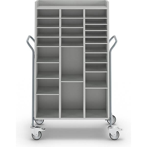 Bürowagen für Post Tragfähigkeit 150 kg LxBxH 950 x 455 x 1380 mm. Wilhelm Ebinger | Metallwaren GmbH 60499449-2