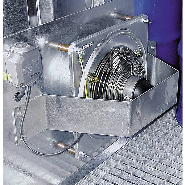 Gefahrstoff-Container auch zur aktiven Lagerung entzündbarer Stoffe Außen-HxBxT 2400 x 4075 x 2875 mm verzinkt.-3