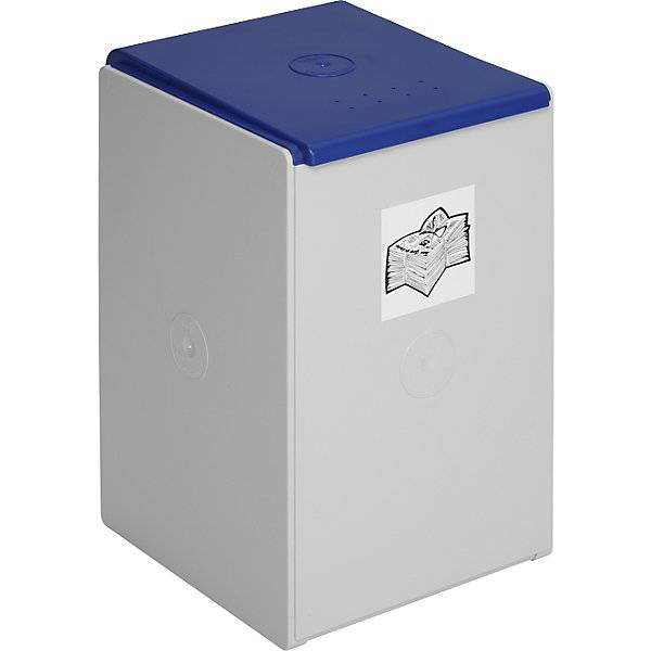 Wertstoffsammler aus Kunststoff Einzelbehälter mit 60 l Volumen blau. VAR GmbH 60703649-0