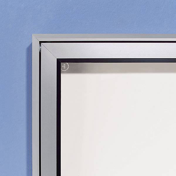 Schaukasten Alu-Rahmen für innen und außen Kapazität 8 DIN A4-Blatt HxBxT 710 x 960 x 50 mm Rahmen eckig.-1