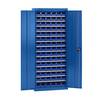 Materialschrank mit Lagerkästen Höhe 1575 mm 14 Fachböden enzianblau. TAKKT Industrial & Packaging GmbH