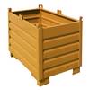 Sammelbehälter Volumen 050 m³ gelborange. eurokraft pro 61095349