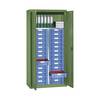 Material- und Schubladenschrank 1 Fachboden 26 Schubladen resedagrün RAL 6011. eurokraft pro 61022849
