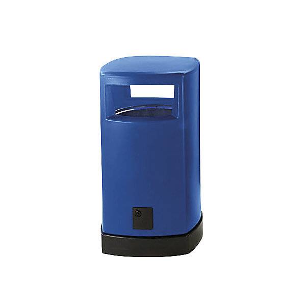 Abfallsammler aus Kunststoff für außen Volumen 120 l BxHxT 580 x 1050 x 580 mm blau. Denios SE 61099449