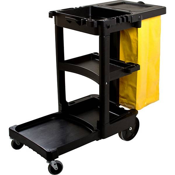 Rubbermaid Hausmeisterwagen mit Sack 1805985, schwarz (71240296)