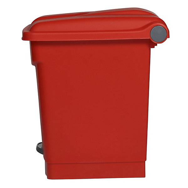 Treteimer Volumen 30 l BxHxT 410 x 435 x 400 mm grau Deckel grün. Probbax S.A.R.L. 61442049-1