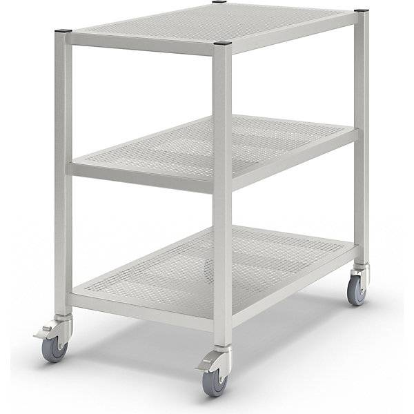Reinraum-Transportwagen aus Edelstahl 3 Etagen Länge 1000 mm. KEK GmbH 61468549-0