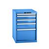 Schubladenschrank Stahlblech HxB 800 x 564 mm 5 Schubladen lichtblau. Lista GmbH 61553249