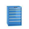 Schubladenschrank Stahlblech HxB 1000 x 717 mm 6 Schubladen lichtblau. Lista GmbH 61555349