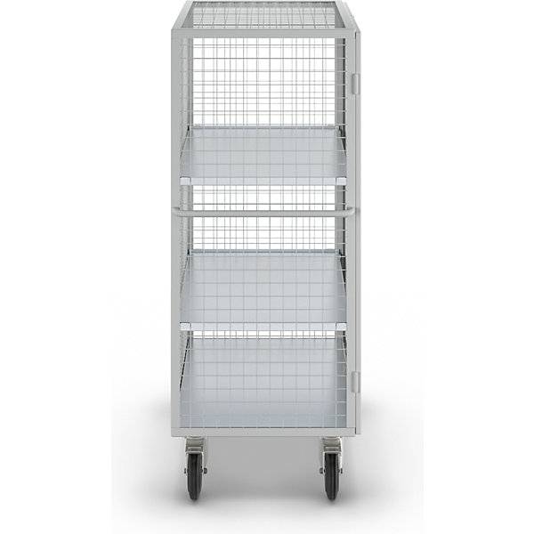 ESD-Etagenwagen Doppelflügeltür 2 Etagenböden lichtgrau. TAKKT Industrial & Packaging GmbH 65956149-1