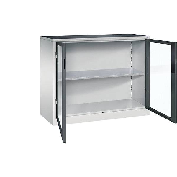 C+P Flügeltürenschrank Acurado, H1000xB1200xT500mm, 7035/7016-0