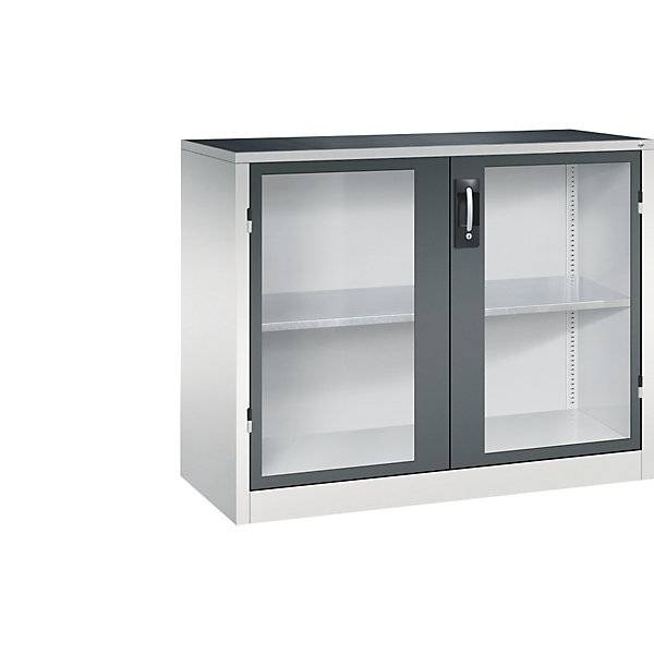 C+P Flügeltürenschrank Acurado, H1000xB1200xT500mm, 7035/7016-1