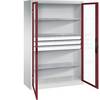 C+P Flügeltürenschrank Acurado, H1950xB1200xT600mm, 7035/5010