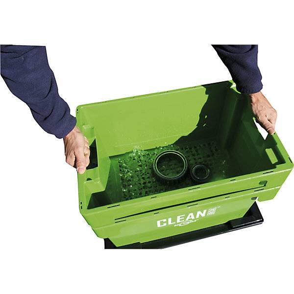 Kleinteilereiniger CLEAN BOX Füllmenge max. 50 l mit Deckel und Tauchkorb. Bio Circle Surface Technology GmbH-1