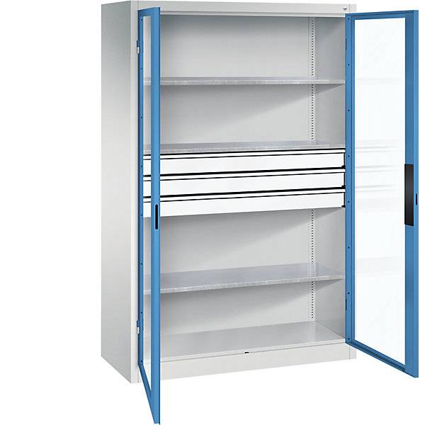 C+P Flügeltürenschrank Acurado, H1950xB1200xT600mm, 7035/5023-0