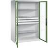C+P Flügeltürenschrank Acurado, H1950xB1200xT800mm, 7035/5012