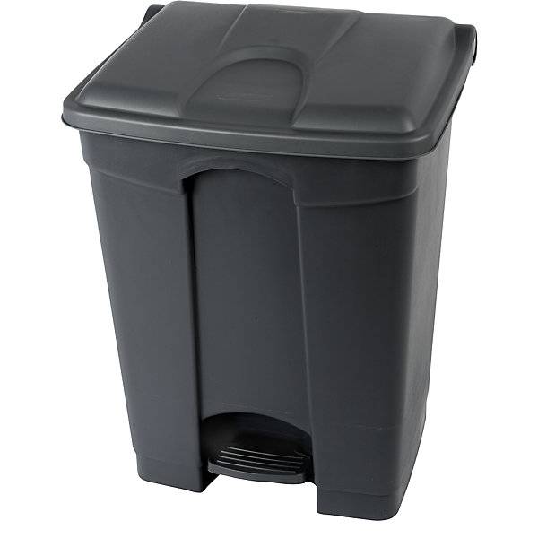 Tretabfallsammler aus Rezyklat antibakteriell Volumen 70 l HxBxT 673 x 420 x 495 mm schwarz. Probbax S.A.R.L.