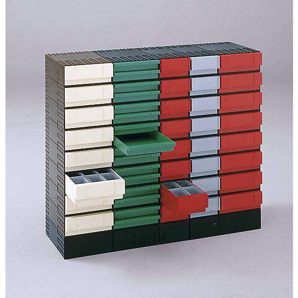 Schubladenmagazin aus Polystyrol HxBxT 202 x 482 x 3445 mm 8 Schubladen blau. PLASTIPOL - SCHEU GMBH & CO.KG-2