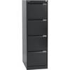 Hängeregistraturschrank 1-bahnig 4 Schübe DIN A4 tiefschwarz. Bisley GmbH 70097649