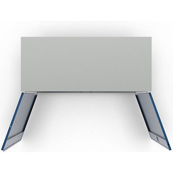 Flügeltürenschrank 4 Fachböden Breite 1200 mm lichtgrau / enzianblau. TAKKT Industrial & Packaging GmbH-4