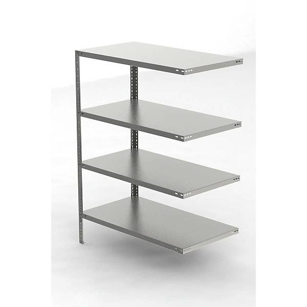 Edelstahlregal Regalhöhe 1500 mm Anbauregal Breite x Tiefe 1100 x 600 mm. KEK GmbH 70288549-2
