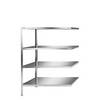 Edelstahlregal Regalhöhe 1500 mm Anbauregal Breite x Tiefe 1100 x 800 mm. KEK GmbH 70288749