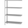 Schraubregal Bauart leicht doppelseitig HxBxT 1500 x 1000 x 400 mm grau Anbauregal. TAKKT Industrial &