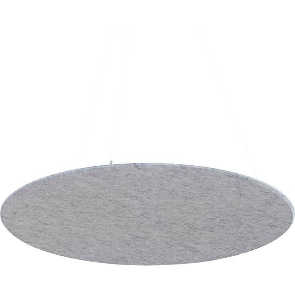Akustik-Deckenplatte PET-Filz Ø 1200 mm runde Form hellgrau. TAKKT Industrial & Packaging GmbH 65969949-3
