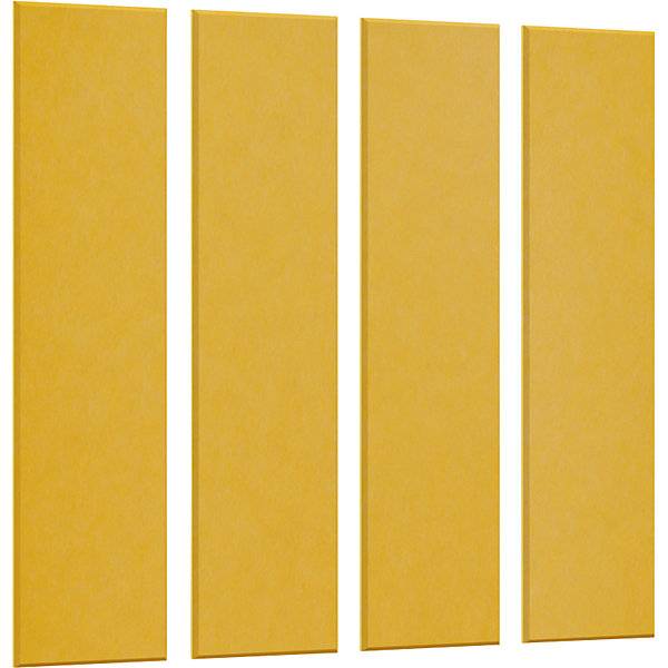 Akustik-Wandplatte HxB 1200 x 300 mm VE 4 Stk gelb ab 10 VE. TAKKT Industrial & Packaging GmbH 65971349