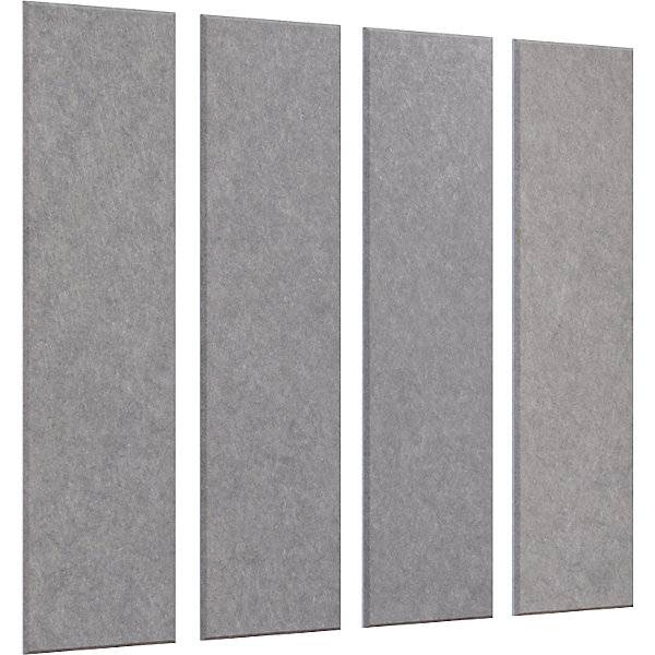 Akustik-Wandplatte HxB 1200 x 300 mm VE 4 Stk hellgrau ab 5 VE. TAKKT Industrial & Packaging GmbH 65971649
