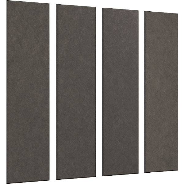 Akustik-Wandplatte HxB 1200 x 300 mm VE 4 Stk dunkelgrau ab 5 VE. TAKKT Industrial & Packaging GmbH 65971849
