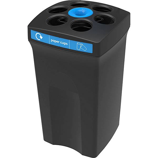 Bechersammler EnviroCup Volumen 100 l mit blauer Kennzeichnung. Vepa Bins Groothandel B.V. 66803049-0