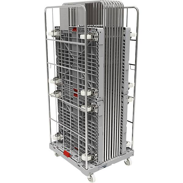 Kunststoff-Rollbehälter mit Komfortsystem-Schnellverschluss 2-seitig. TAKKT Industrial & Packaging GmbH-2
