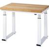 Arbeitstisch elektrisch höhenverstellbar - Tragkraft 600 kg Höhe 740 - 1140 mm Buchenplatte massiv BxT 1000 x
