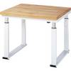 Arbeitstisch elektrisch höhenverstellbar - Tragkraft 600 kg Höhe 740 - 1140 mm Buchenplatte massiv BxT 1000 x