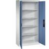Werkstatt-Schwerlastschrank Breite 930 mm Tiefe 400 mm Tür fernblau. C+P Moebelsysteme | GmbH & CO. KG