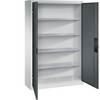 Werkstatt-Schwerlastschrank Breite 1200 mm Tiefe 400 mm Tür anthrazit. C+P Moebelsysteme | GmbH & CO. KG
