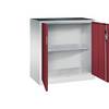 C+P Flügeltürenschrank Acurado, H1000xB930xT500mm, 7035/3003