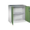 C+P Flügeltürenschrank Acurado, H1000xB930xT500mm, 7035/6011