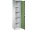 Werkstatt-Flügeltürschrank HxBxT 1950 x 502 x 500 mm lichtgrau / resedagrün. C+P Moebelsysteme | GmbH & CO. KG