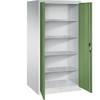 Werkstatt-Flügeltürschrank HxBxT 1950 x 930 x 800 mm lichtgrau / resedagrün. C+P Moebelsysteme | GmbH & CO. KG
