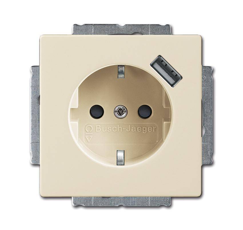 Busch-Jaeger Schuko/USB-Steckdose 20 EUCBUSB-82-1